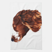 Welsh Springer Spaniel Art Theedoek (Verticaal)