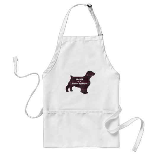 Welsh Springer SPANIEL BFF Standaard Schort (Voorkant)