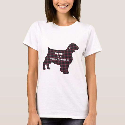 Welsh Springer SPANIEL BFF T-shirt (Voorkant)