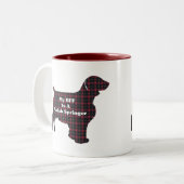 Welsh Springer SPANIEL BFF Tweekleurige Koffiemok (Voorkant links)