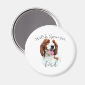 Welsh Springer Spaniel Dad 2 Magneet (Voorkant / Achterkant)