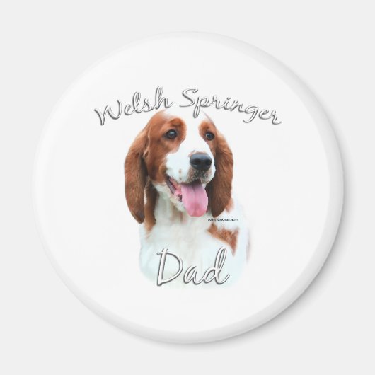 Welsh Springer Spaniel Dad 2 Magneet (Voorkant)