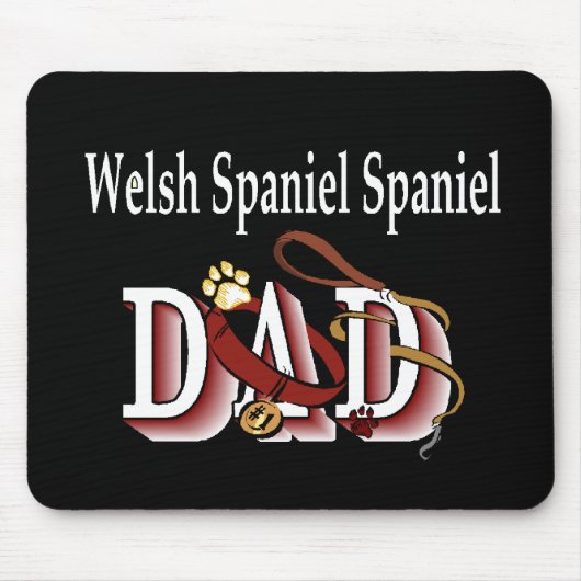 Welsh Springer Spaniel Dad Gifts Muismat (Voorkant)