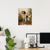Welsh Springer Spaniel Dog Art Print Poster (Thuiskantoor)