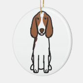 Welsh Springer Spaniel Dog Cartoon Keramisch Ornament (Links)