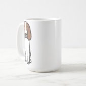 Welsh Springer Spaniel Dog Cartoon Koffiemok (Voorkant links)