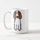 Welsh Springer Spaniel Dog Cartoon Koffiemok (Links)