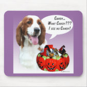 Welsh Springer Spaniel Halloween Snoep Muismat (Voorkant)