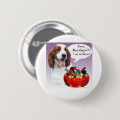 Welsh Springer Spaniel Halloween Snoep Ronde Button 5,7 Cm (Voorkant /achterkant)