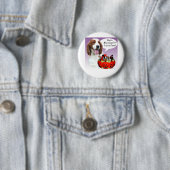 Welsh Springer Spaniel Halloween Snoep Ronde Button 5,7 Cm (In situ)