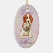 Welsh Springer Spaniel Heart mama Keramisch Ornament (Rechts)