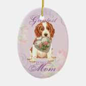 Welsh Springer Spaniel Heart mama Keramisch Ornament (Voorkant)
