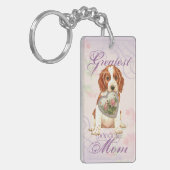 Welsh Springer Spaniel Heart mama Sleutelhanger (Voorkant Links)