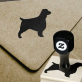 Welsh Springer Spaniel Hondenras Silhouet Rubberstempel