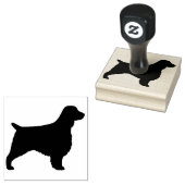 Welsh Springer Spaniel Hondenras Silhouet Rubberstempel (Gestempeld)