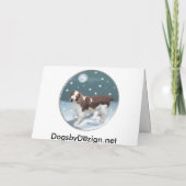 Welsh Springer Spaniel kerstcadeaus Feestdagen Kaart (Achterkant)