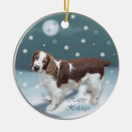 Welsh Springer Spaniel kerstcadeaus Keramisch Ornament