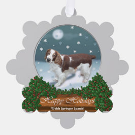 Welsh Springer Spaniel kerstcadeaus Ornament Kaart