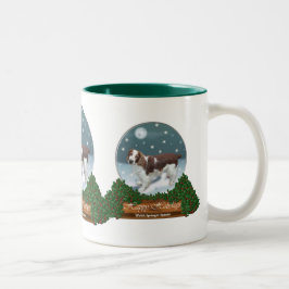 Welsh Springer Spaniel kerstcadeaus Tweekleurige Koffiemok