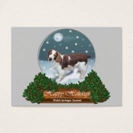 Welsh Springer Spaniel kerstcadeaus Visitekaartje