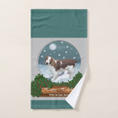 Welsh Springer Spaniel Kerstmis Bad Handdoek (Handdoek)