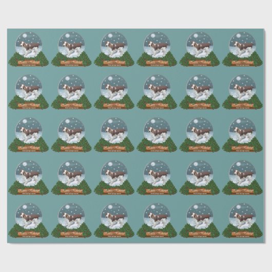 Welsh Springer Spaniel Kerstmis Cadeaupapier (Vlak)