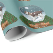 Welsh Springer Spaniel Kerstmis Cadeaupapier (Rol Hoek)