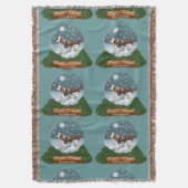 Welsh Springer Spaniel Kerstmis Deken (Voorkant Verticaal)