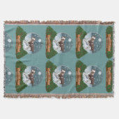 Welsh Springer Spaniel Kerstmis Deken (Voorkant)