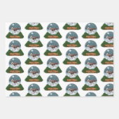 Welsh Springer Spaniel Kerstmis Inpakpapier Vel (Voorkant 3)