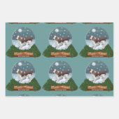 Welsh Springer Spaniel Kerstmis Inpakpapier Vel (Voorkant)