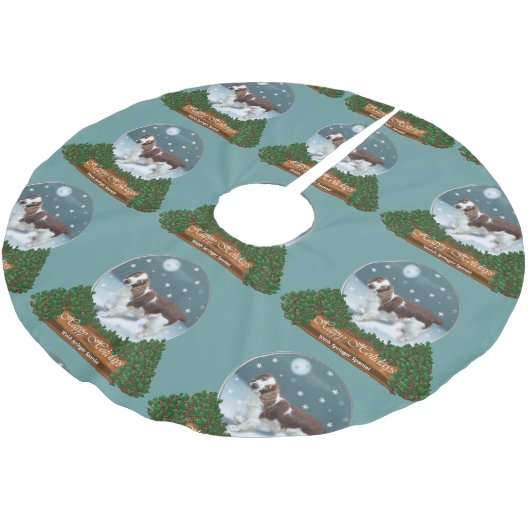 Welsh Springer Spaniel Kerstmis Kerstboom Rok (Gekanteld)