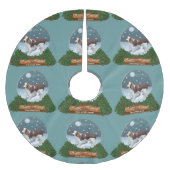 Welsh Springer Spaniel Kerstmis Kerstboom Rok (Voorkant)