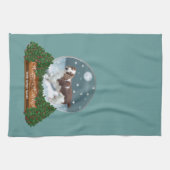 Welsh Springer Spaniel Kerstmis Theedoek (Horizontaal)