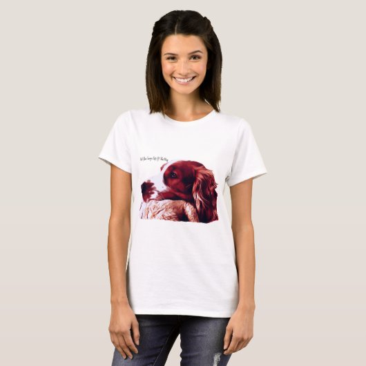 Welsh Springer Spaniel Love T-shirt (Voorkant volledig)