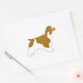 welsh springer spaniel ovale sticker (Envelop)
