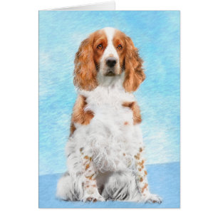 Welsh Springer Spaniel Painting - Original Dog Art
