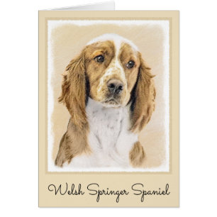 Welsh Springer Spaniel Painting - Original Dog Art