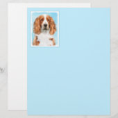 Welsh Springer Spaniel Painting - Original Dog Art (Voorkant / Achterkant)