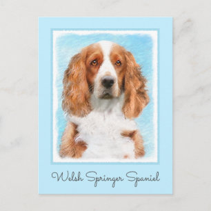Welsh Springer Spaniel Painting - Original Dog Art Briefkaart