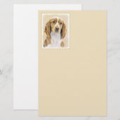 Welsh Springer Spaniel Painting - Original Dog Art Briefpapier (Voorkant / Achterkant)