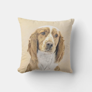 Welsh Springer Spaniel Painting - Original Dog Art Buitenkussen