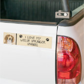 Welsh Springer Spaniel Painting - Original Dog Art Bumpersticker (Op Truck)