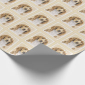 Welsh Springer Spaniel Painting - Original Dog Art Cadeaupapier (Hoek)