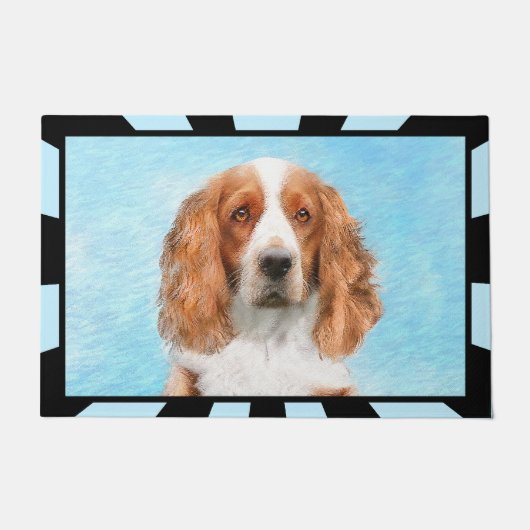 Welsh Springer Spaniel Painting - Original Dog Art Deurmat (Voorkant)