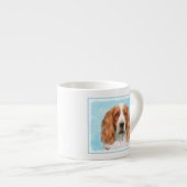 Welsh Springer Spaniel Painting - Original Dog Art Espresso Kop (Voorkant rechts)