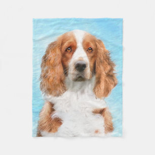 Welsh Springer Spaniel Painting - Original Dog Art Fleece Deken