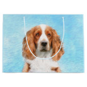 Welsh Springer Spaniel Painting - Original Dog Art Groot Cadeauzakje (Voorkant)