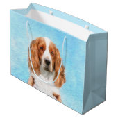 Welsh Springer Spaniel Painting - Original Dog Art Groot Cadeauzakje (Achterkant Gekanteld)
