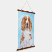 Welsh Springer Spaniel Painting - Original Dog Art Hangend Wandkleed (Gebogen)